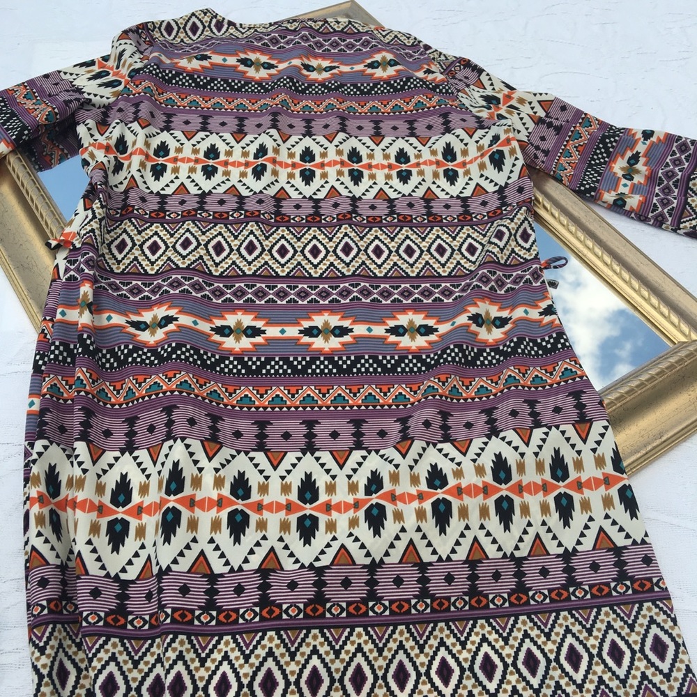 Aztec print dress